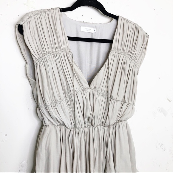 WILLOW Jane Taupe pleated mini dress - Picture 3 of 11
